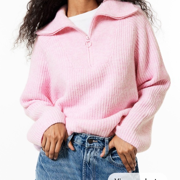 Oversized half zip sweater, XS - Picture 2 of 4